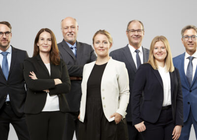 Gebaute Gruppe, Kanzlei, Rechtsanwälte, flexibles Teamfoto